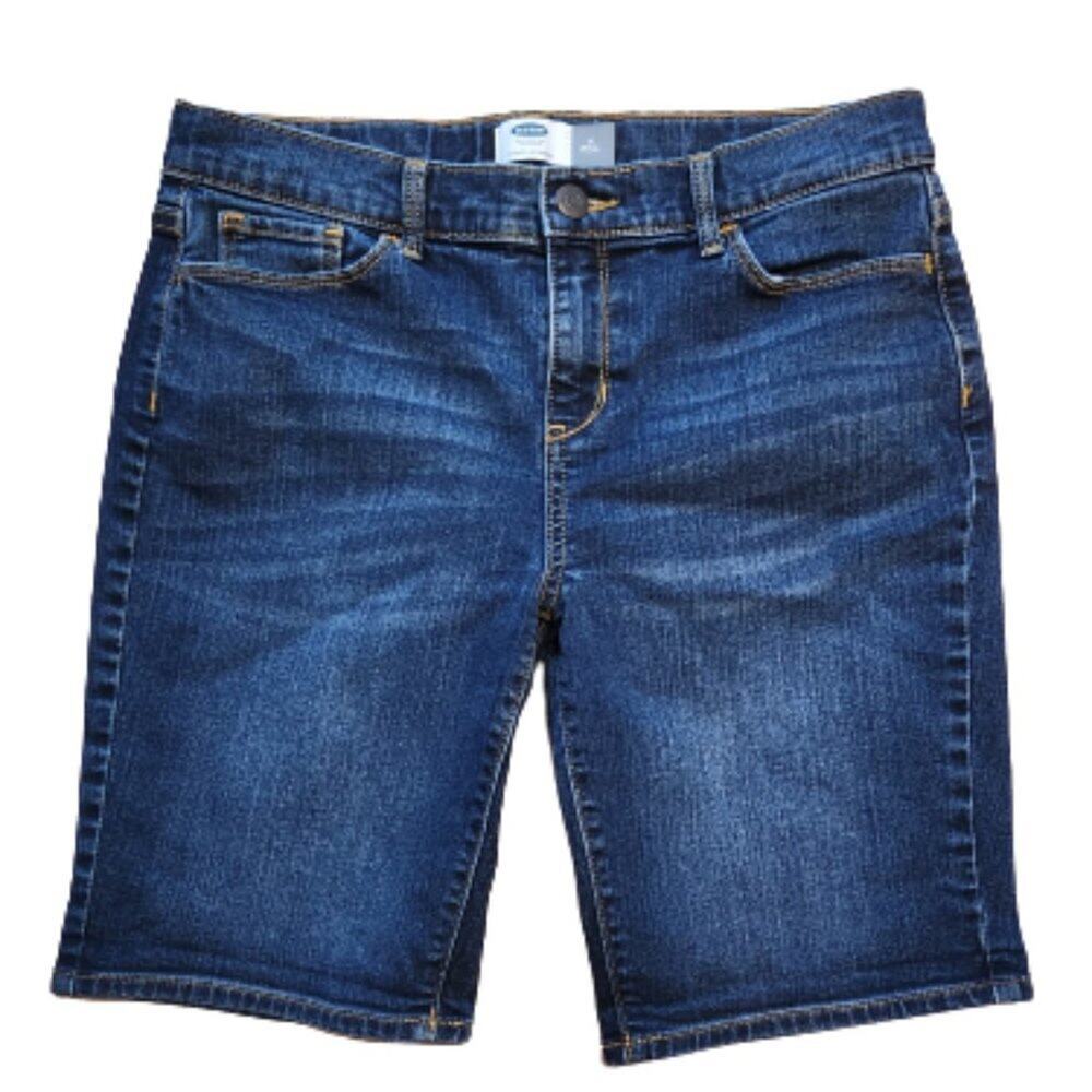 Old Navy Girls Denim Bermuda Shorts sz16 EUC